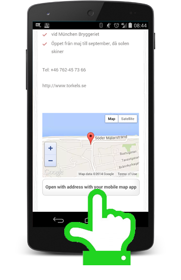 Navigera ända fram med mobilen